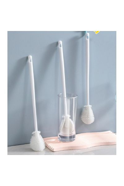ForWhat Silicone Jar Baby Bottle Washing Brush for Office Home Office Kitchen