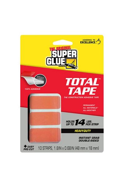 Generic شرائط لاصقة فائقة التحمل للتثبيت الفوري مزدوجة الجوانب شفافة 1.8 × 0.68 بوصة