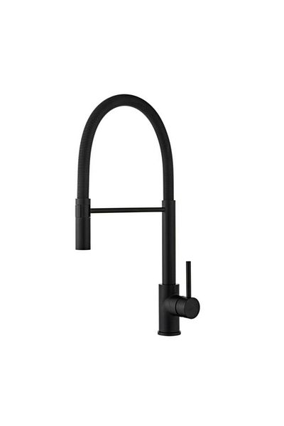 Generic خلاط مطبخ اكوا دروب بتصميم أنيق وعصري من الفولاذ المقاوم للصدأ باللون الأسود JS-K111B