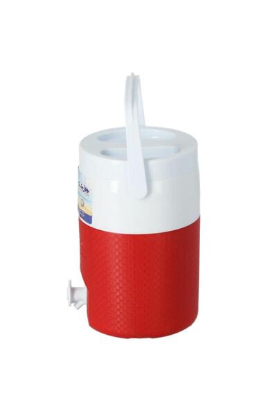 Generic Cosmoplast Keep Cold BPA-Free Cooler Jug with Handle Red and White 1 Gal