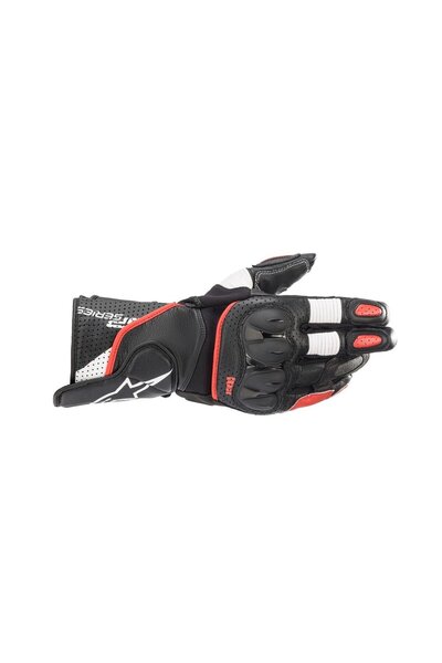Alpinestars Sp-2 V3 Korumalı Motosiklet Eldiveni Siyah Beyaz Kırmızı