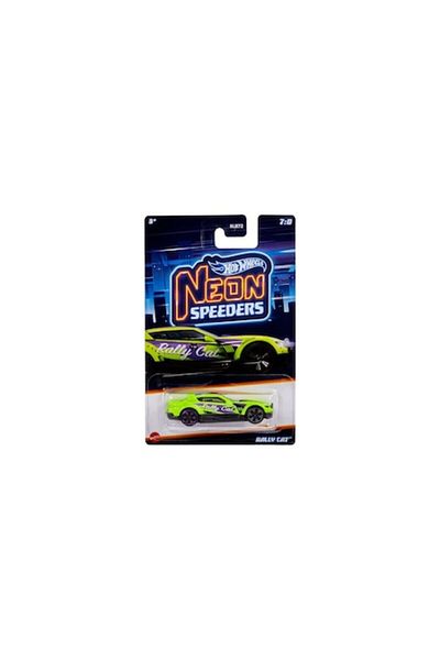 HOT WHEELS Metal Car - Neon Speeders - Rally Cat - 7/8