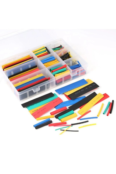 Folveit Makaron Kablo Yalıtım Set 328 Adet Kutulu(ISI SHRİNK BORUDARALAN)