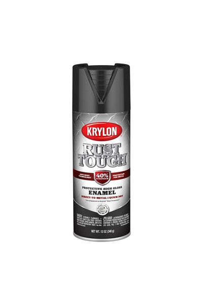 Generic KRYLON Anti-Rust Technology Protective High Gloss Enamel Spray Paint Black 12oz K09202008