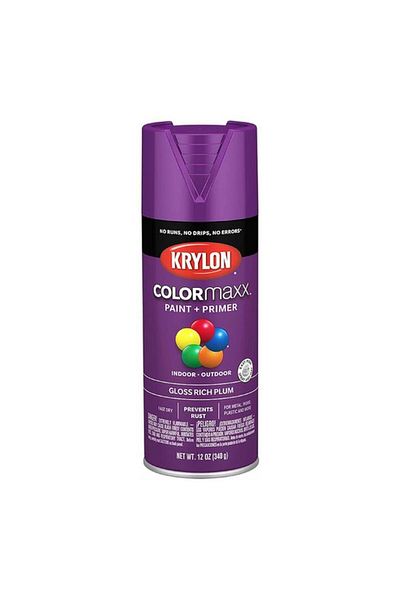 Generic KRYLON Colormaxx Indoor and Outdoor Spray Paint and Primer Rich Plum 12oz K05536007