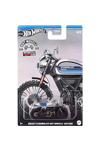 HOT WHEELS Motocicleta metalica Hot Wheels, Motorcycle Club, Ducati Scrambler Hot Wheels Edition, 1:64, Gri