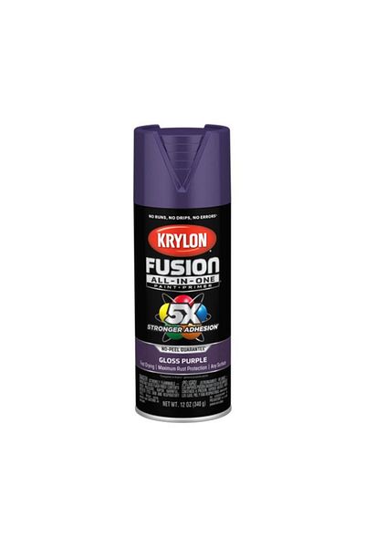 Generic KRYLON Rust Resistant Fusion All-In-One Spray Paint and Primer Gloss Purple 12oz K02719007