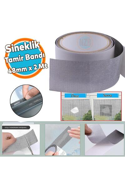 Genel Markalar Yapışkanlı Sineklik Tülü Tamir Bandı Yırtık Kopmuş Delik Fiber...