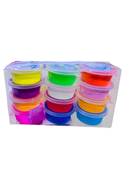 rexa مجموعة سلايم قوس قزح للأطفال - مجموعة سلايم ملونة من 12 قطعة، غير سامة ولا تسبب الفوضى