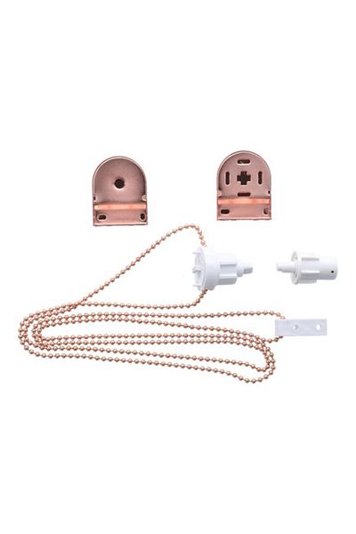 Generic Micasa Durable Single Roller RG Metal Bracket Set for Blinds Rose Gold and White