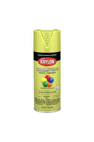 Generic KRYLON Colormaxx Indoor and Outdoor Spray Paint and Primer Citrus Green 12oz K05512007