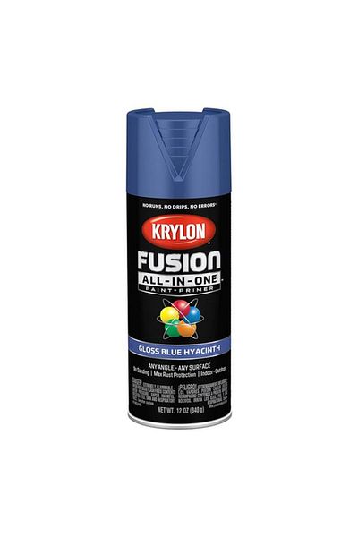 Generic KRYLON Fusion All-In-One Spray Paint and Primer Gloss Blue Hyacinth 12oz K02703007