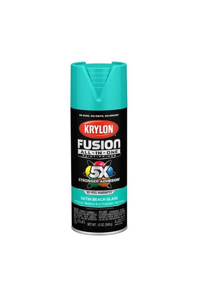 Generic KRYLON Fusion All-In-One Rust Resistant Spray Paint Satin Beach Glass 12oz K02731007