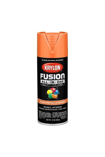 Generic KRYLON Fusion All-In-One Spray Paint and Primer Popsicle Orange 12oz K02718007