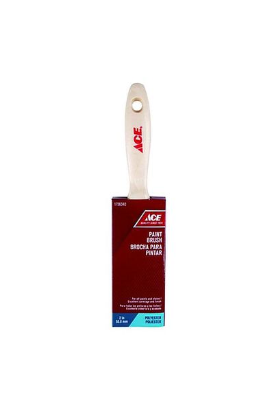 Generic ACE Synthetic Wooden Handle Multi-Purpose Soft-Bristled Professional Paint Brush Beige 2 Inch
