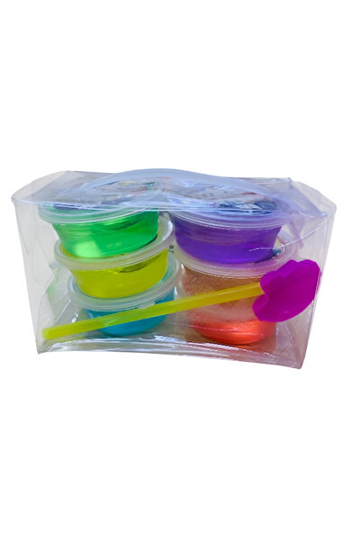 rexa مجموعة سلايم قوس قزح للأطفال - 6 قطع ملونة