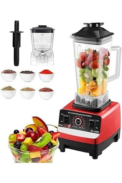 Other 2 in 1 Multipurpose Blender 2L Blending Jug 300g Grinding Jar Powerful Motor, 15 Speed