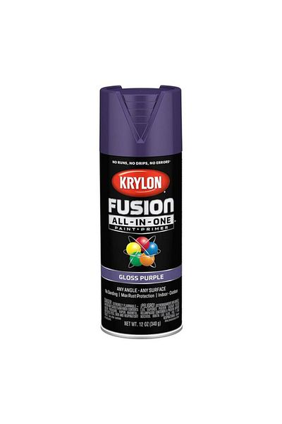 Generic KRYLON Rust Resistant Fusion All-In-One Spray Paint and Primer Gloss Purple 12oz K02719007