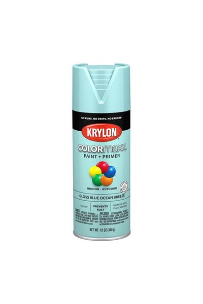 Generic KRYLON Colormaxx Indoor and Outdoor Spray Paint and Primer Blue Ocean Breeze 12oz K05506007