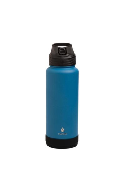 Generic MANNA Timber Stainless Steel BPA-Free Leak-Proof Water Bottle White and Black 40oz