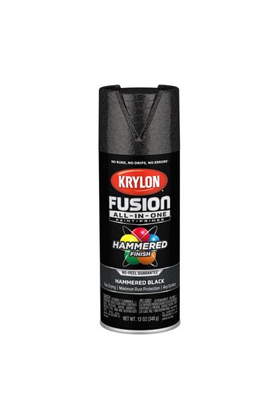 Generic KRYLON Fusion All-In-One Spray Paint and Primer Hammered Black 12oz K02782007