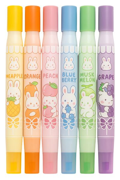 Temel Scented Double Tip Felt Tip Crayons Set of 6 971