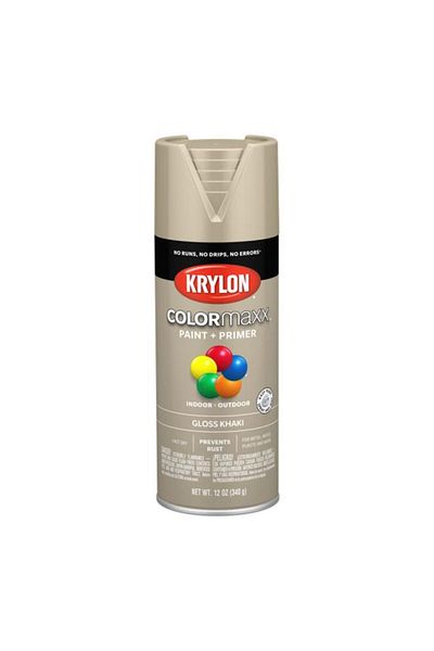 Generic KRYLON Colormaxx Indoor and Outdoor Spray Paint and Primer Khaki 12oz K05526007