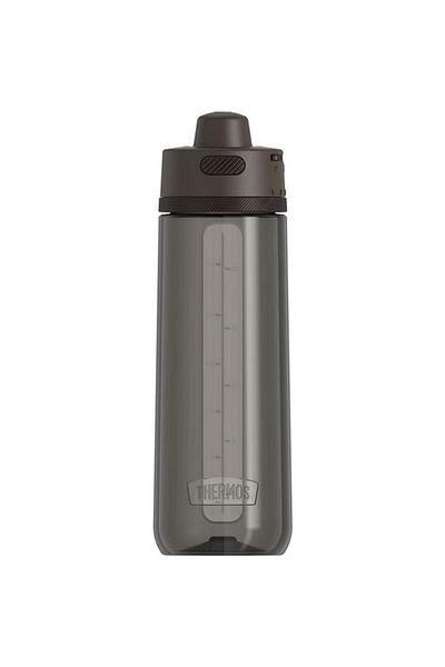 Generic زجاجة مياه بلاستيكية صلبة مانعة للتسرب من سلسلة THERMOS Alta مزودة بفوهة، لون أسود إسبريسو، سعة 24 أونصة، TP4329SM6