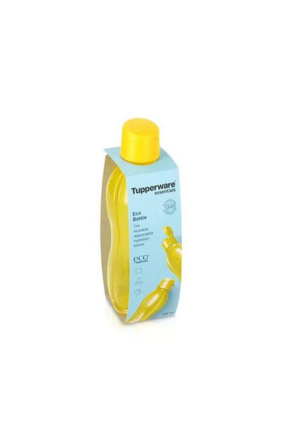 Generic Tupperware Lightweight and Leak-Proof Eco Water Bottle Yellow 750ml 11164962