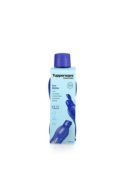 Generic Tupperware Lightweight and Leak-Proof Eco Water Bottle Blue 750ml 11164963