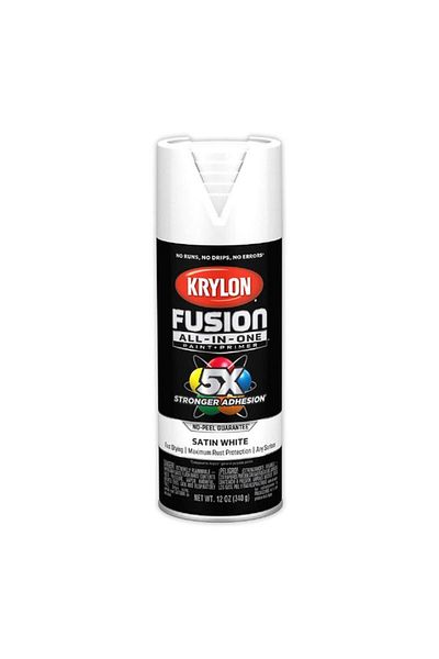 Generic KRYLON Fusion All-In-One Spray Paint and Primer Satin White 12oz K02753007
