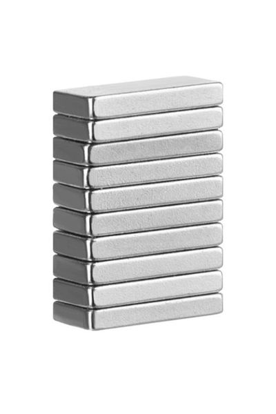 ISO TRADE Magnet din neodim, set de 10 magneți foarte puternici pentru diverse aplicații, 10x5 mm