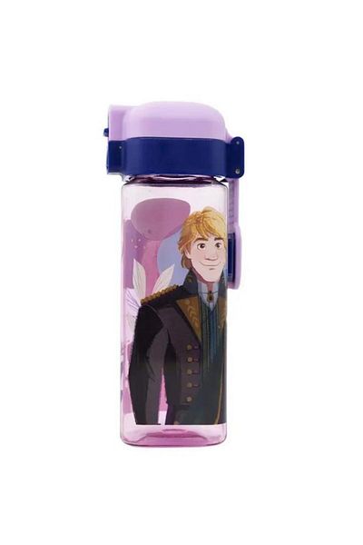 Generic STOR Frozen Ecozen BPA-Free Water Bottle with Safety Lock Purple and Blue 550ml