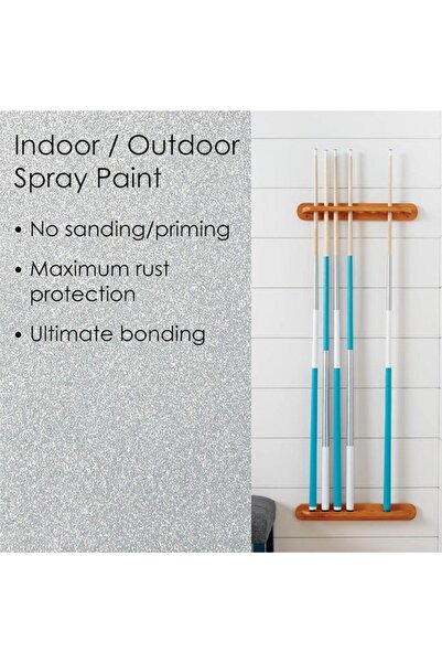 Generic KRYLON Rust Resistant Fusion All-in-One Spray Paint and Primer Metallic Silver 12oz K02773007