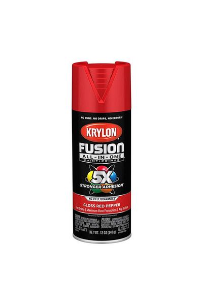 Generic KRYLON Fusion All-In-One Spray Paint and Primer Gloss Red Pepper 12oz K02720007