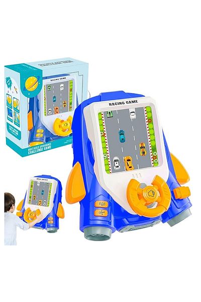 rexa Handheld Obstacle Avoidance Racing Game with Steering Wheel for Kids