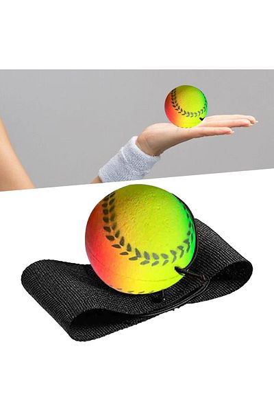 rexa Wrist Return Ball Toy – Bouncy Ball with Wristband for Kids | Baseball Training & Fun Play