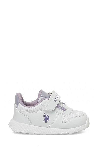U.S. Polo Assn. Original U.S. Polo Assn. Girl's White Color Sneaker