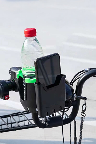 Techmaster Motorsiklet Bisiklet Atv Telefon ve Bardak Tutucu Tutacağı 2in1 X23