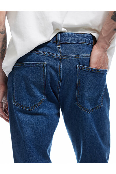 Koton Bavlněné džínové kalhoty rovného střihu s normálním pasem - Mark Jean