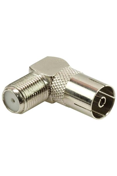 Powermaster F Konnektör Dişi - 60 Ohm Dişi L Tip Çevirici