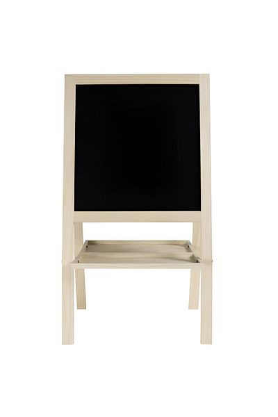 rexa 2in1 Kids Wood Easel Chalkboard With Storage Tray Double Side Blackboard Wooden Chalk Drawing Board