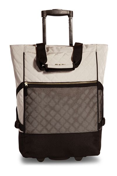 Punta Shopping bag with rollers, F10422, 50 x 34 x 21 cm, 33 l, White