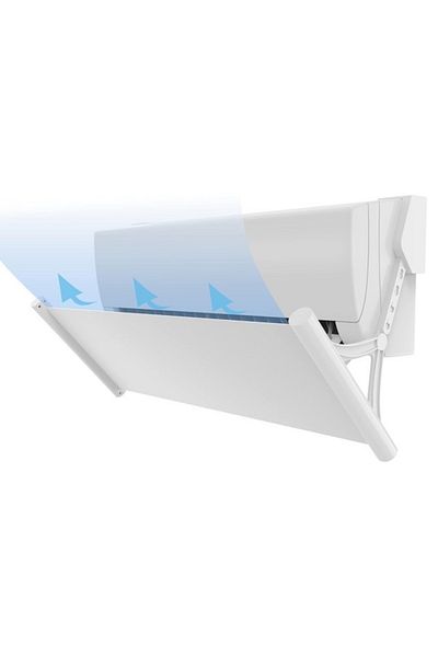 Empria Air conditioning deflector, draft protection, White