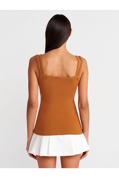 Dilvin 21105 Double Strap Undershirt-A.Tiles