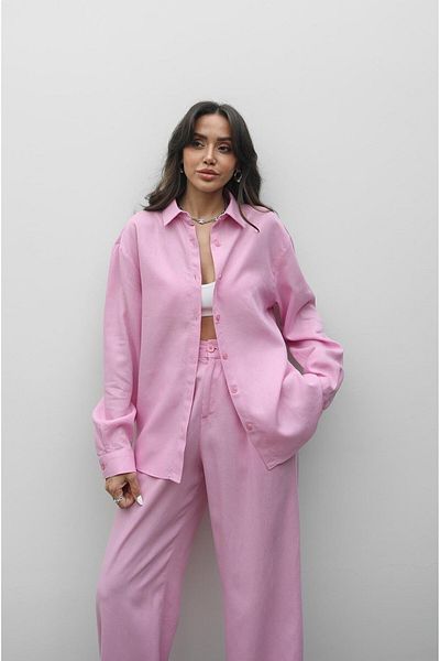 Havoş Λινό πουκάμισο Pink Sinius