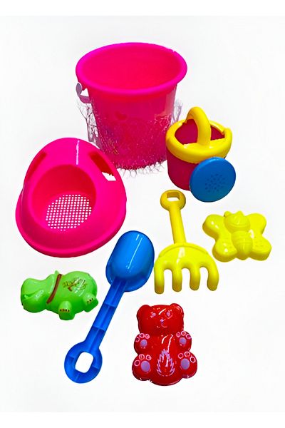 rexa Beach Bucket Toy Set for Kids – Includes Stencils, Shovel & Digging Tools