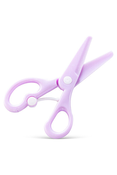 Eazy Kids مقص مدرسي للأطفال مع قفل - بنفسجي