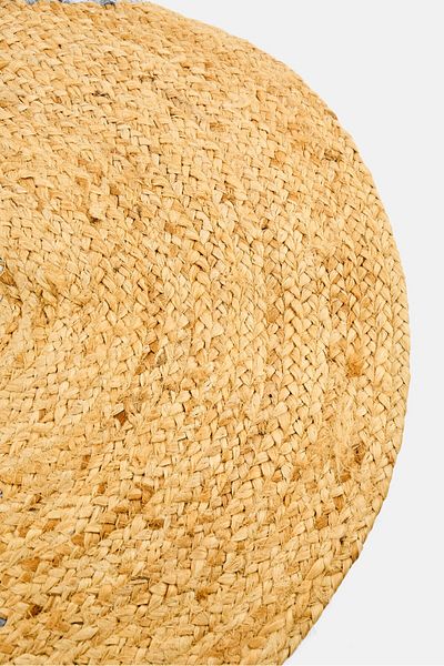 Muy Mucho Round Jute Rug 60 Dia cm, Beige