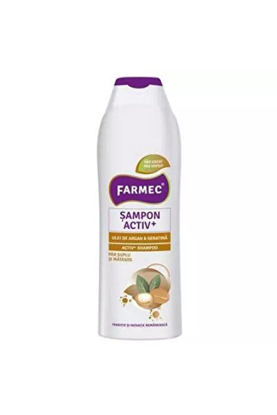 Farmec Sampon Farmec Activ +, Nutritiv cu Argan si Keratina, 200 ml